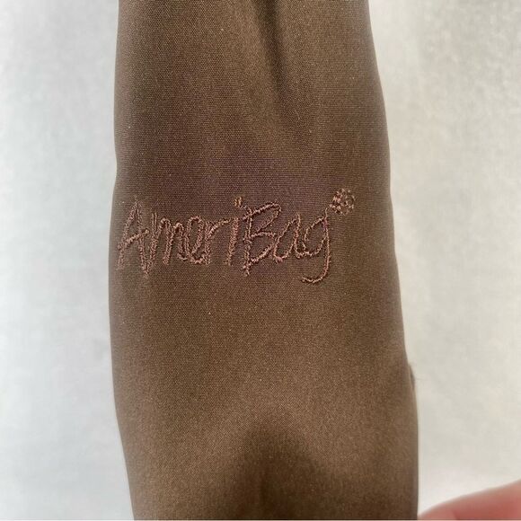 Ameribag Healthy Back Bag Brown Nylon Mini Sling Bag - Picture 10 of 11